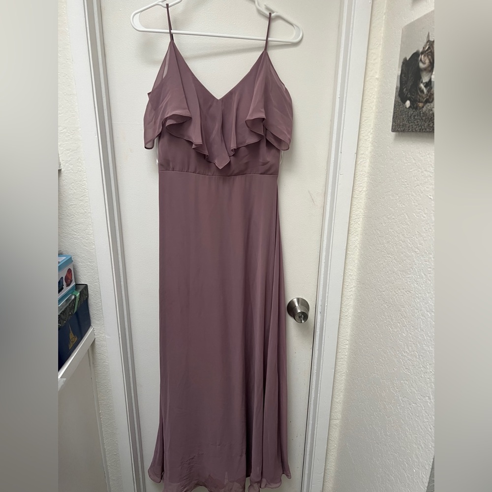 Birdy Grey Jane Bridesmaids Dress Dark Mauve Size Medium